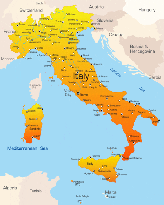 Map of Italy